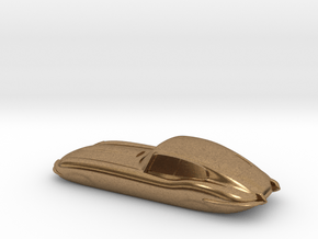 E-type 55mm Keychain in Natural Brass