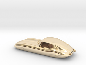 E-type 55mm Keychain in 14k Gold Plated Brass