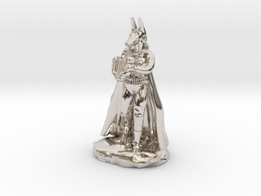 Khenra (Jackal) Necromancer Bard with Lyre in Platinum