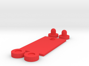 Futuristic PEQ Greebles (Large) in Red Processed Versatile Plastic