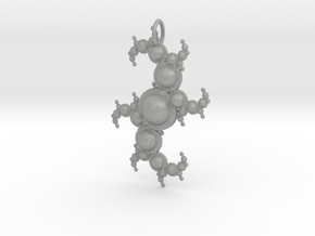 Fractal pendant with spheres in Aluminum