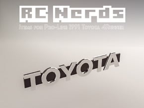 RCN055 Logo for Toyota 4Runner from PL in Tan Fine Detail Plastic