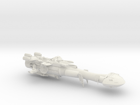 1/350 Dornean Gunship in White Natural Versatile Plastic