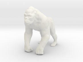 Printle Animal Gorilla - 1/24 in White Natural Versatile Plastic