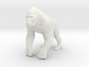 Printle Animal Gorilla - 1/32 in White Natural Versatile Plastic