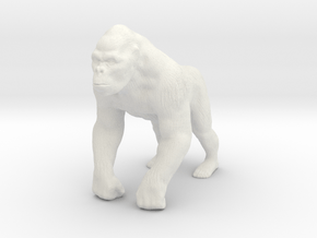 Printle Animal Gorilla - 1/35 in White Natural Versatile Plastic