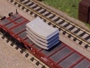 N Scale Tunnel Segments in Smooth Fine Detail Plastic