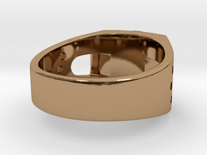 Bitcoin Ring in Polished Brass: 7 / 54