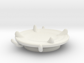 Imp's saucer (set 2 of 2) in White Natural Versatile Plastic