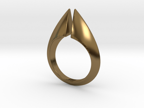 Torc Ring II in Polished Bronze: 8 / 56.75