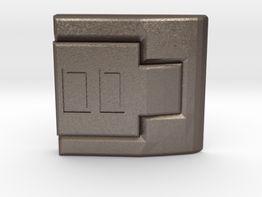 Vault Suit - Square Clip in Polished Bronzed Silver Steel