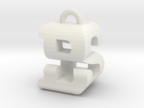 3D-Initial-BS in White Natural Versatile Plastic