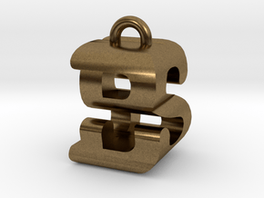 3D-Initial-BS in Natural Bronze