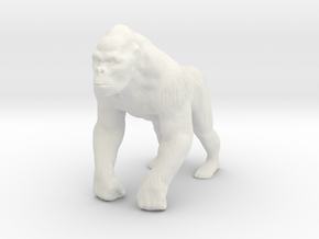 Printle Animal Gorilla - 1/48 in White Natural Versatile Plastic
