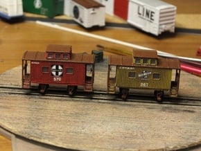 Bobber Caboose - Zscale in Smooth Fine Detail Plastic