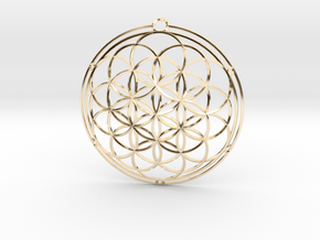 Flower of life in 14K Yellow Gold