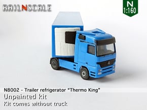 Trailer refrigerator "Thermo King" (N 1:160) in Tan Fine Detail Plastic