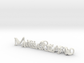 3dWordFlip: MarisaRicardo/Victoria in White Natural Versatile Plastic