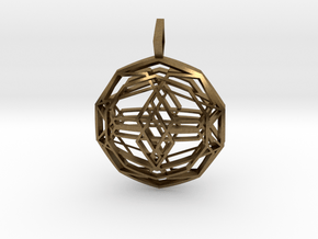 Source Sphere (Double Domed) in Natural Bronze