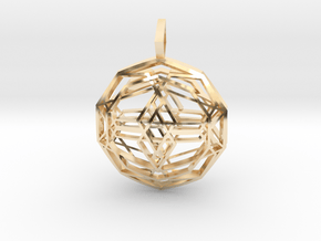Source Sphere (Double Domed) in 14K Yellow Gold