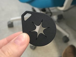 Shapeways Spark Keychain in Black Natural Versatile Plastic