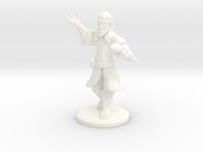 D&D Mini - Zendrin The Sorcerer/Wizard in White Processed Versatile Plastic