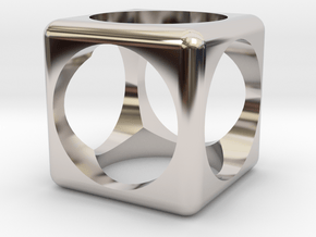Cube in Platinum: 6mm