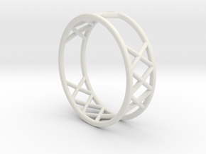 XXX Ring Size  [ 13 ] in White Natural Versatile Plastic