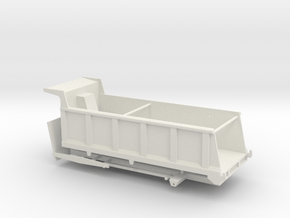 1/50th Large 20' Dump Truck Body, 25/27 yard in White Natural Versatile Plastic