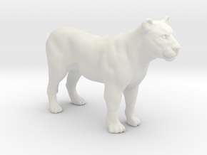 Printle Animal Lioness - 1/43 in White Natural Versatile Plastic