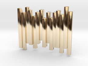 Staggered Vestige in 14k Gold Plated Brass