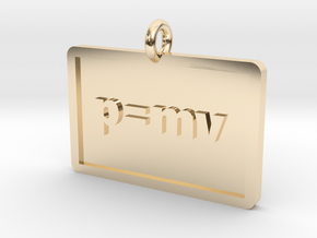 Momentum Pendant in 14k Gold Plated Brass