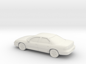 1/64 1993-97 Dodge Intrepid in White Natural Versatile Plastic