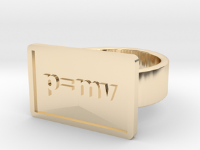 Momentum Ring in 14k Gold Plated Brass: 8 / 56.75