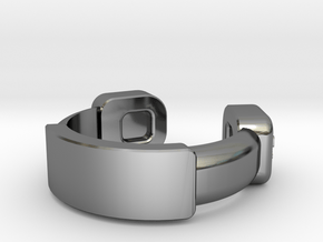 Concept R Headphone Ring in Fine Detail Polished Silver: 6.75 / 53.375