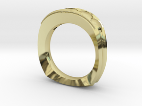Illuminated Ring in 18k Gold Plated Brass