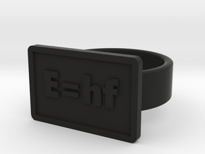 Energy of a Photon Ring in Black Natural Versatile Plastic: 8 / 56.75