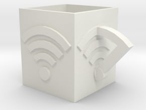 WifiCup in White Natural Versatile Plastic: Medium