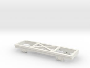 OO9 Wagon Chassis in White Natural Versatile Plastic