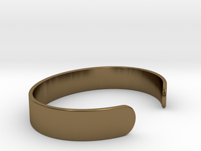 Cuff Bracelet – Wide in Polished Bronze
