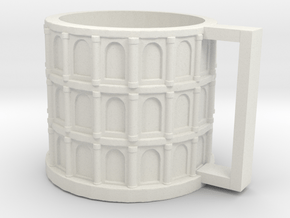 Colloseum Cup in White Natural Versatile Plastic: Medium