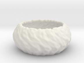 Thick Bowl in White Natural Versatile Plastic