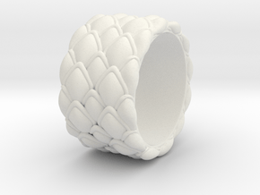Dragon Scales 18.6 mm in White Natural Versatile Plastic
