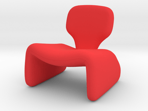 Oliver Mourgue Djinn Chair in Red Processed Versatile Plastic