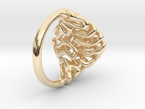 Reaction Diffusion Ring Nr. 6 (Size 56) in 14K Yellow Gold