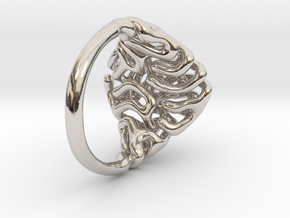 Reaction Diffusion Ring Nr. 6 (Size 56) in Platinum