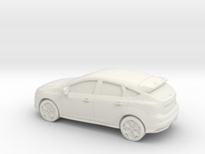 1/76 2012 Ford Focus in White Natural Versatile Plastic