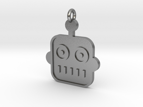 Robot Pendant in Natural Silver