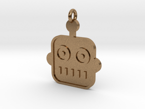 Robot Pendant in Natural Brass