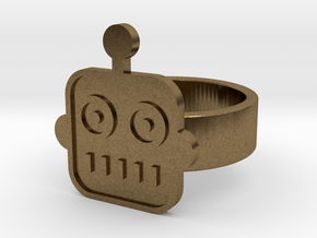 Robot Ring in Natural Bronze: 8 / 56.75